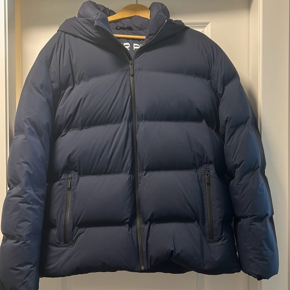 Aritzia Men's Deep Blue Puffer Jacket